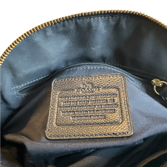 COACH MINI CORA DOMED SATCHEL/CROSSBODY F34517 MIDNIGHT/CHALK - Picture 8 of 9